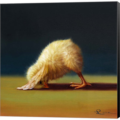 «Yoga Chick Downward Dog» par Lucia Heffernan, impression sur toile tendue