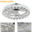 Chrome Crystal Ceiling Fans With  Stepless Dimming LED Remote Control,17.7In