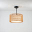 Luminaire suspendu tambour 3 lumières avec diffuseur Ratten
