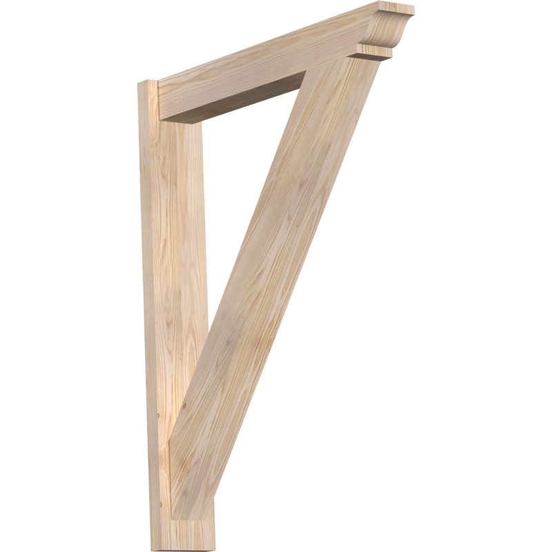 Persienne traditionnelle en bois rustique, Sapin Douglas de 5 1/2 po (lisse), P 32 po x H 40 po