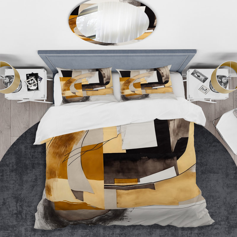 Ensemble de housse de couette Glam Art Deco Abstract IV BeddingMicrofiber / Polyester