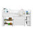 Eirwen Twin Loft Bed, Desk Low Study Kids with Storage Pine Wood with Cabinet Ladder, Bookcase Shelf-962706015