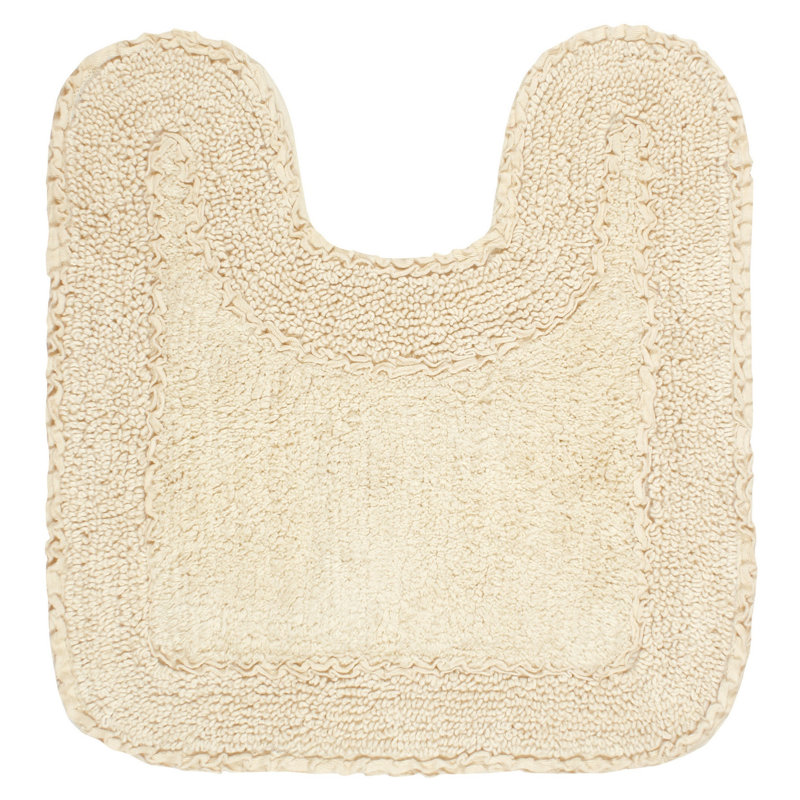Aceyon 100% Cotton Contour Mat 20"x20", Ivory