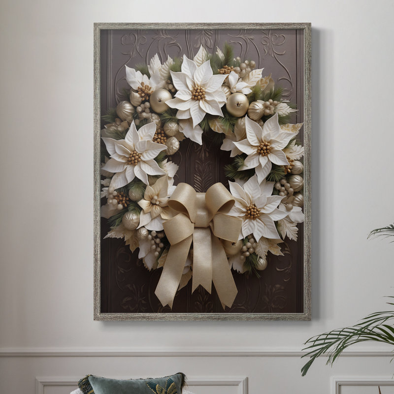 «Christmas Holiday Art DCCX», reproduction d'art encadrée - bois massif, H 30 po x l 24 po