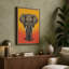 Elephant in Warm Light Modern - Wrapped Canvas-791916864-791916871