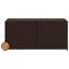 Coffre de rangement de jardin brun
