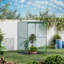Cage à plante de jardin 4 'X, accès à fermeture à glissière, structure en acier, porte en filet pour plantes et oiseaux