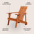 Avemaria Acacia Outdoor Adirondack Chair-801366605