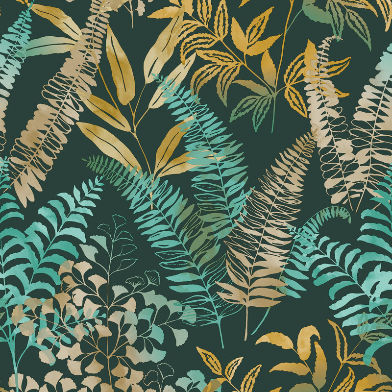 Intrigue 33cm x 52cm Texture Wallpaper Roll, Midnight