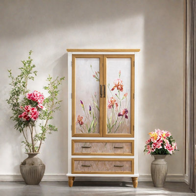 Armoire d'entrée en bois de pin massif