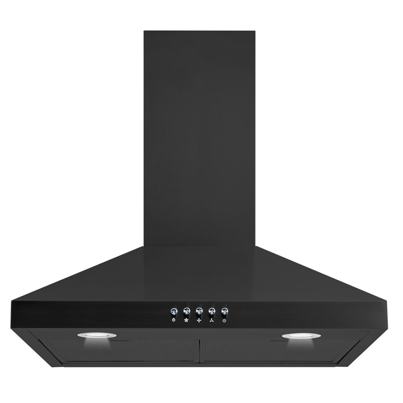 Chauffe-eau mural convertible de 30 po 400 pi³/min avec filtres inclus, Noir
