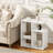 23.8" Tall Narrow End Table with Charging Station-110218237