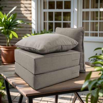 Deb Weather-Resistant Polyester Seat and Back Cushion Set