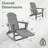 Plastic/Resin Folding and Rocking Adirondack Chair with Ottoman-69548668