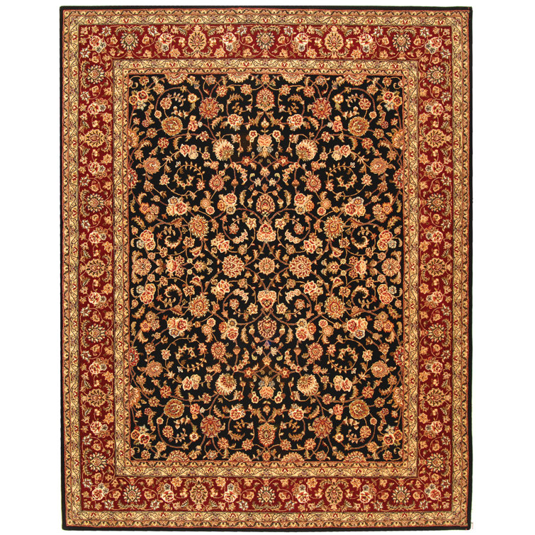 Persian Court Silk & Wool Pile Oriental Rug
