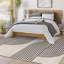 Off White Modern Shaggy Rug, Abstract Easy to Clean Rug For Living Room, Dining Room, Bedroom-511758012
