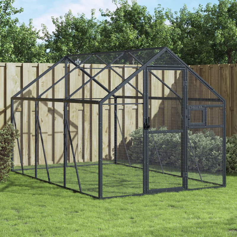 Arusha 185cm Aluminium, Galvanised Welded Wire Mesh Flight Cage