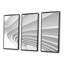 Fractal Bulgy Layered 3D Waves - 3 pièces, cadre flottant, impression sur toile-96061036-96061039