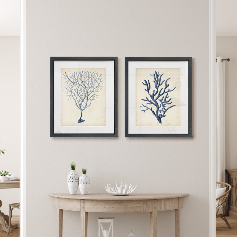 Reproduction d’art encadrée, "graphique 1", ensemble de 2 reproductions d’art sur papier