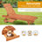 Outdoor Fir Wood Chaise Lounge