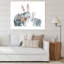 Mère lapin et bébé lapin - peinture sur toile-67389245-67389250