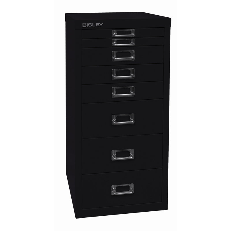 29er 27.9cm Wide 8 -Drawer File Cabinet, Black
