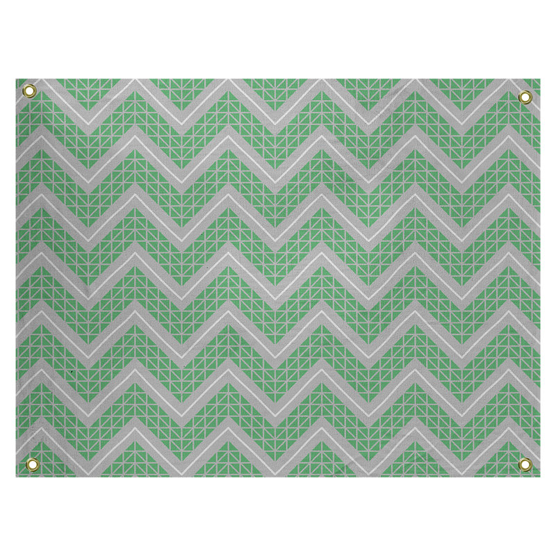 Tapisserie Stephenie, H 50 po x l 59 po, Gris / Vert