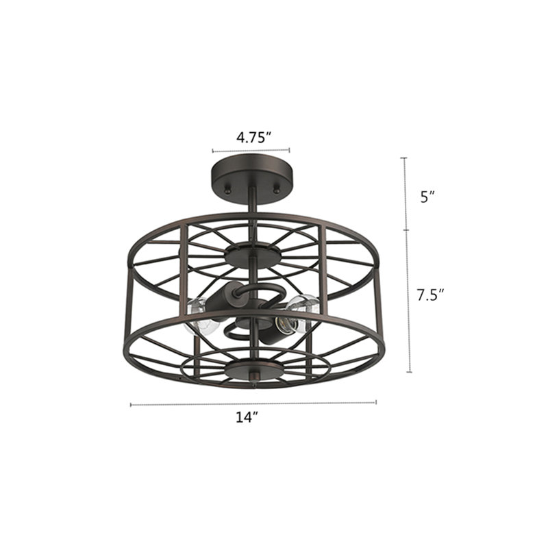Poitiers Semi Flush Mount