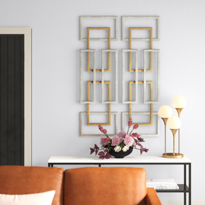 Modern Abstract Wall Decor on Metal