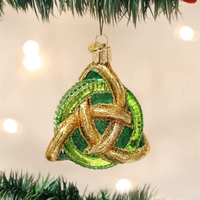 Old World Christmas Blown Glass Ornament for Christmas Tree, Tree Trinity Knot