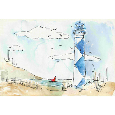 Coastal Life III bleu / brun