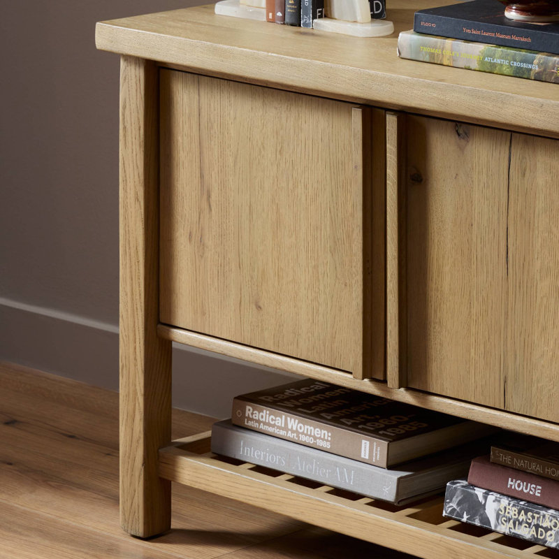 Dalton Media Console-Aged Natural Oak
