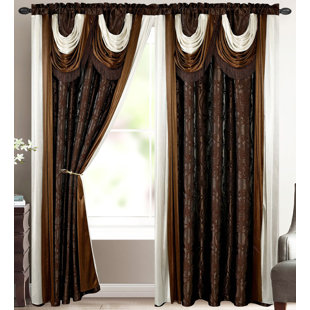 Paire de rideaux obscurcissant avec passe-tringle Luxury Ikat