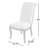 Dows 19.5" Upholstered Side Chair — Scroll-Back · Nailhead Trim · Espresso Cabriole Legs