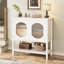 Buffet Wave avec armoire à café et 2 portes en verre Reeded