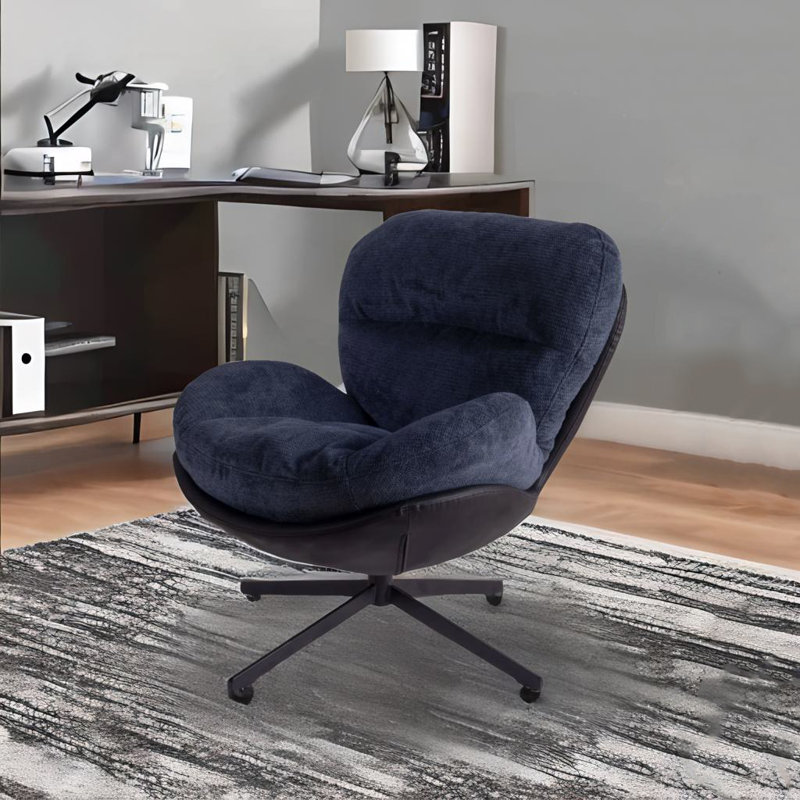 Chaise de bureau pivotante à 360 °, Bleu
