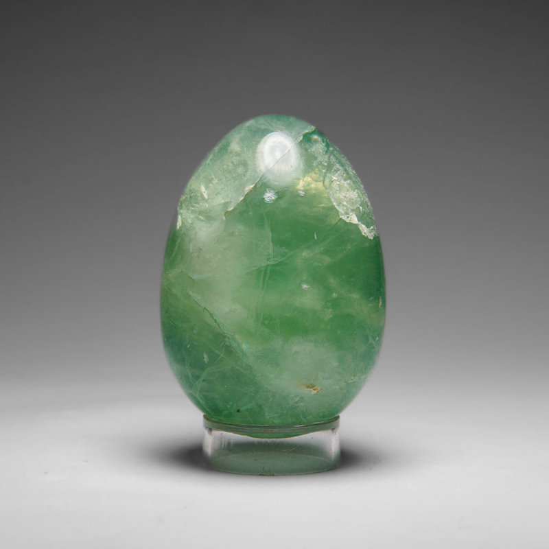 Genuine Green Fluorite Egg From Mexico (327 Grams)