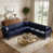 Blue Faux Leather sélectionné