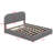 Teddy Fleece Upholstered Platform Bed with Hydraulic Storage System-101489733-101489734