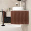 30 po Meuble-lavabo mural élégant et élégant avec tiroir