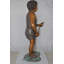 Fontaine en bronze à boy boy tenant un boyau d'arrosage Berlare - Taille: L 13 po x l 20 po x H 39 po.