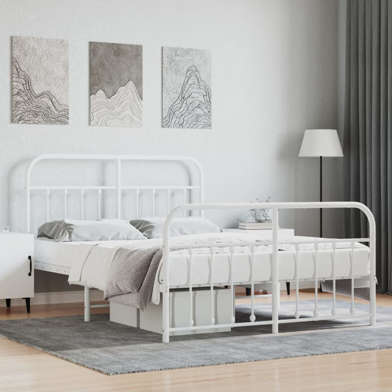 Winsford Bed, White, Kingsize (5')
