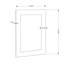 Miroir d'appoint mural blanc Demson-1353355983