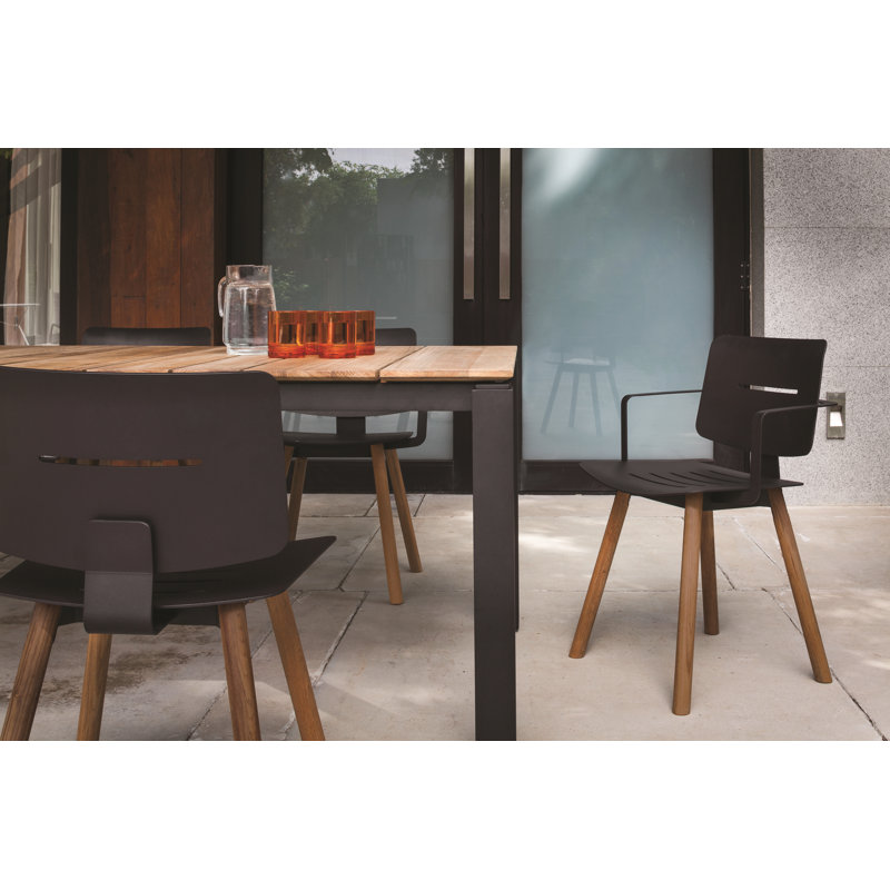 Coco Outdoor Dining Armchair, Olive Green