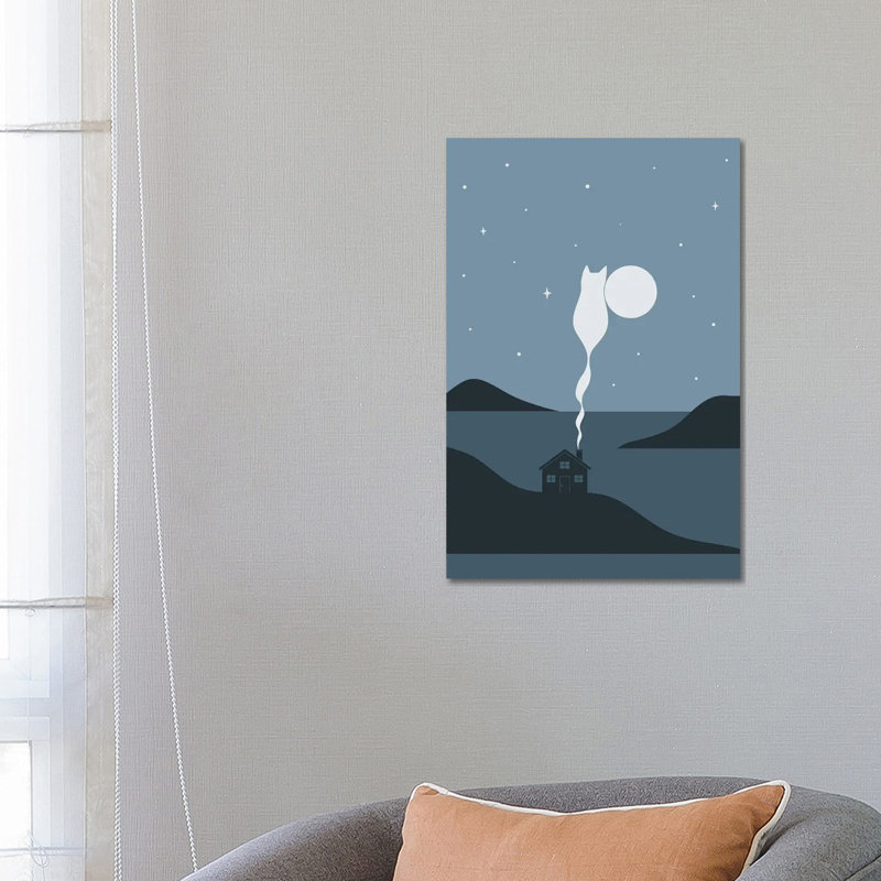 Cat Landscape XLV by Lim Heng Swee - Wrapped Canvas Print, 66.04cm H x 66.04cm W x 1.905cm D