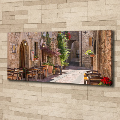 Italian Street - Wrapped Canvas Print
