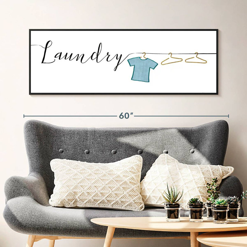 Wash And Dry I, Floating Frame Black, 49" X 17"