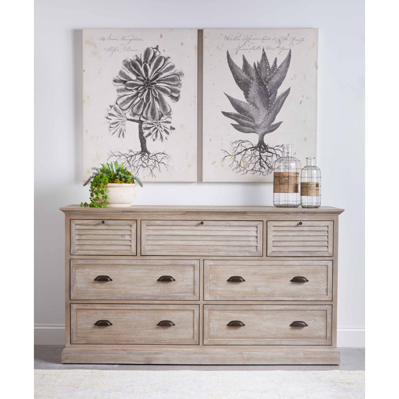 Friddle Eden 7 Drawer 67.75 Cm W Combo Dresser