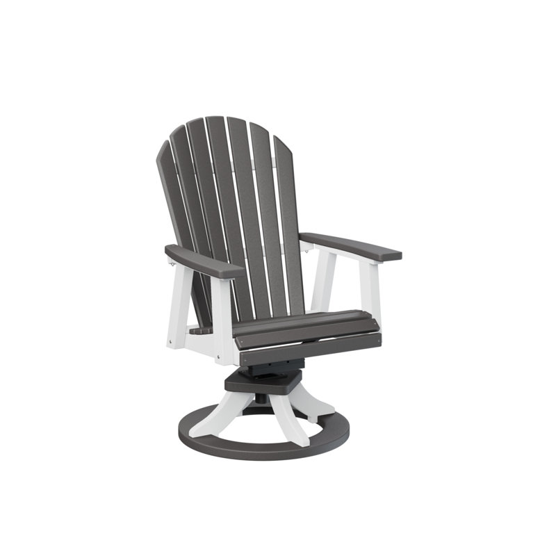 Chaise de salle à manger pivotante Decarri, Gris fumée
