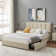 Cahlin Bed Frame With Storage Drawer Upholstered Adjustable Headboard Platform Storage Bed No Box Sp